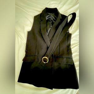 Long Sleeveless Duster Trench Vest (from a boutique store) - Size S